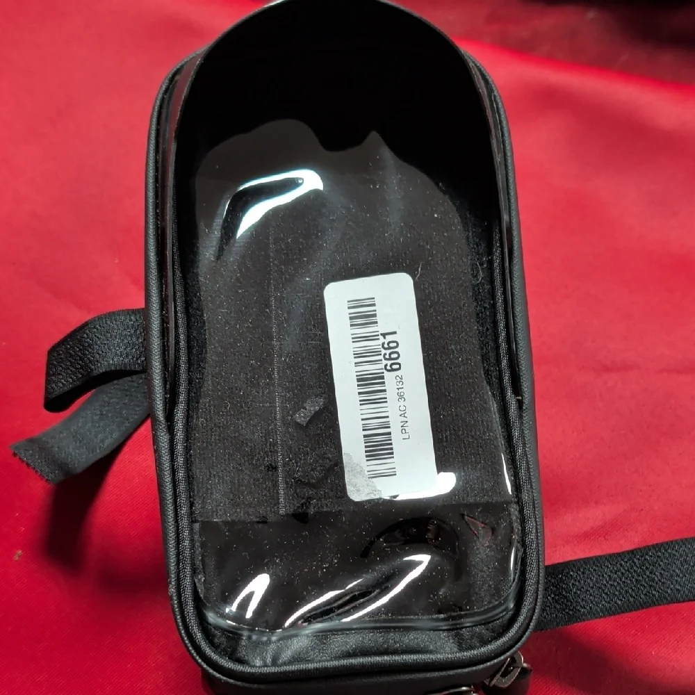 Black Transparent Cell Phone Carrying Case For Bicycle